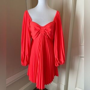 A.L.C. Lincoln dress in neon orange